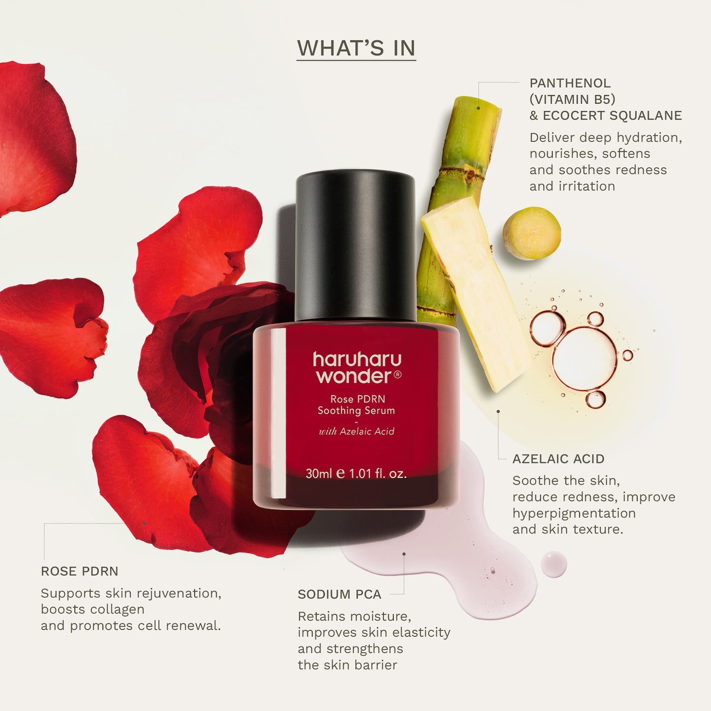 haruharu wonder - Rose PDRN Soothing Serum 30ml