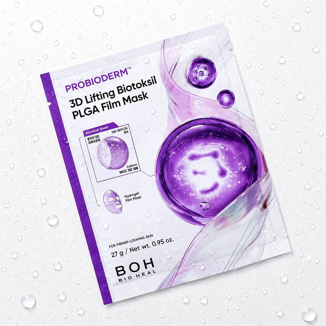Bio Heal BOH - Probioderm 3D Lifting Full Face Tension Gel Mask Sheet 3ea
