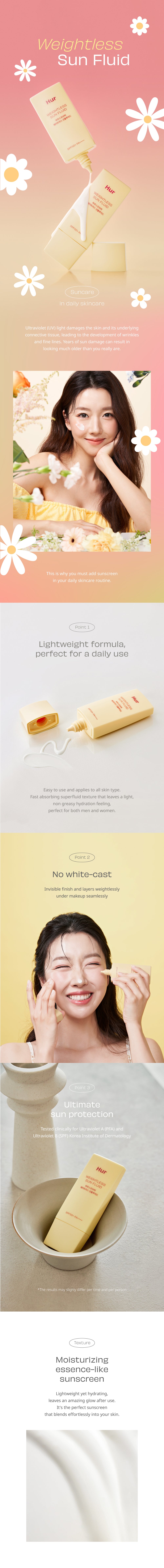 House of Hur - Weightless Sun Fluid SPF50+ PA++++ 50ml