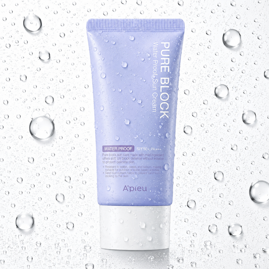 A'pieu - Pure Block Sun Cream Waterproof Sun Cream SPF50/PA+++ 50ml