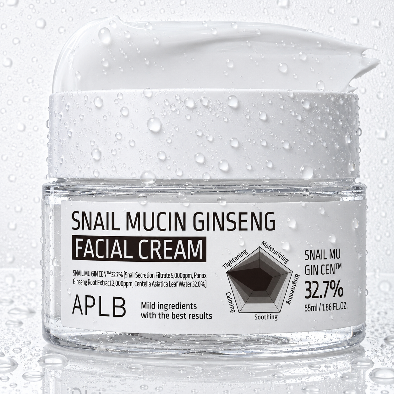 APLB - Snail Mucin Ginseng Facial Cream 55ml