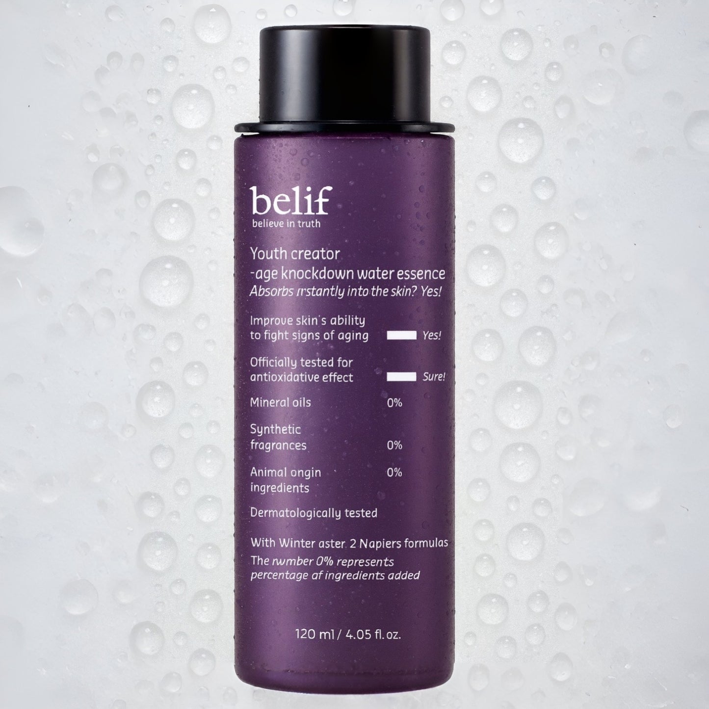 Belif - Youth creator - age knockdown water essence 120ml