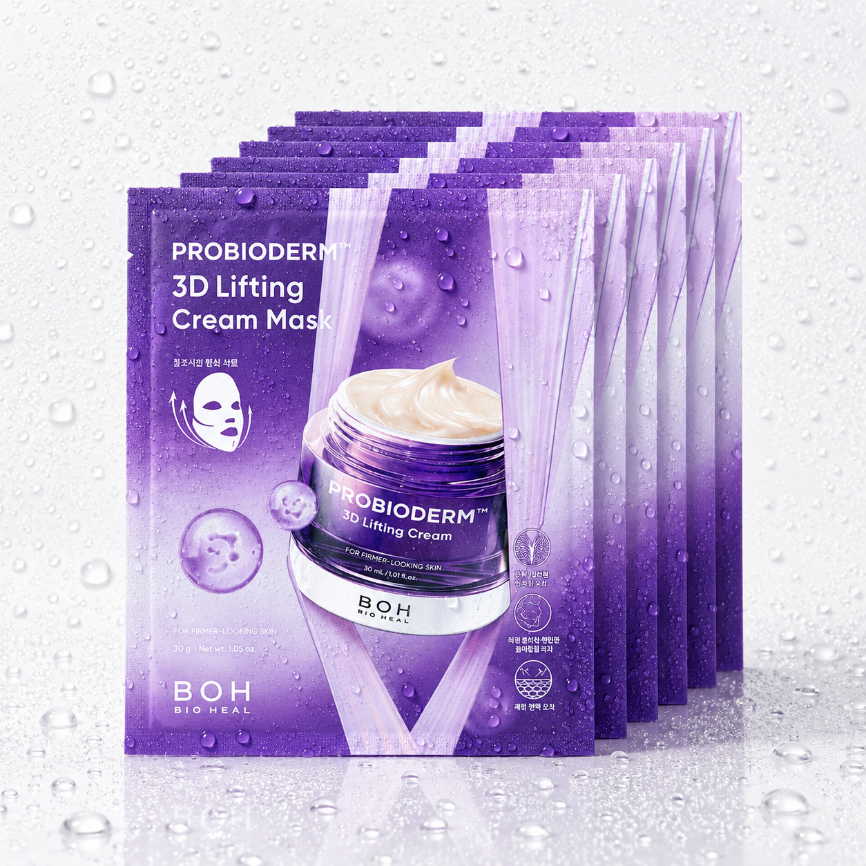 BIO HEAL BOH - Probioderm 3D Lifting Cream Mask Sheet 30g X (5+1)ea