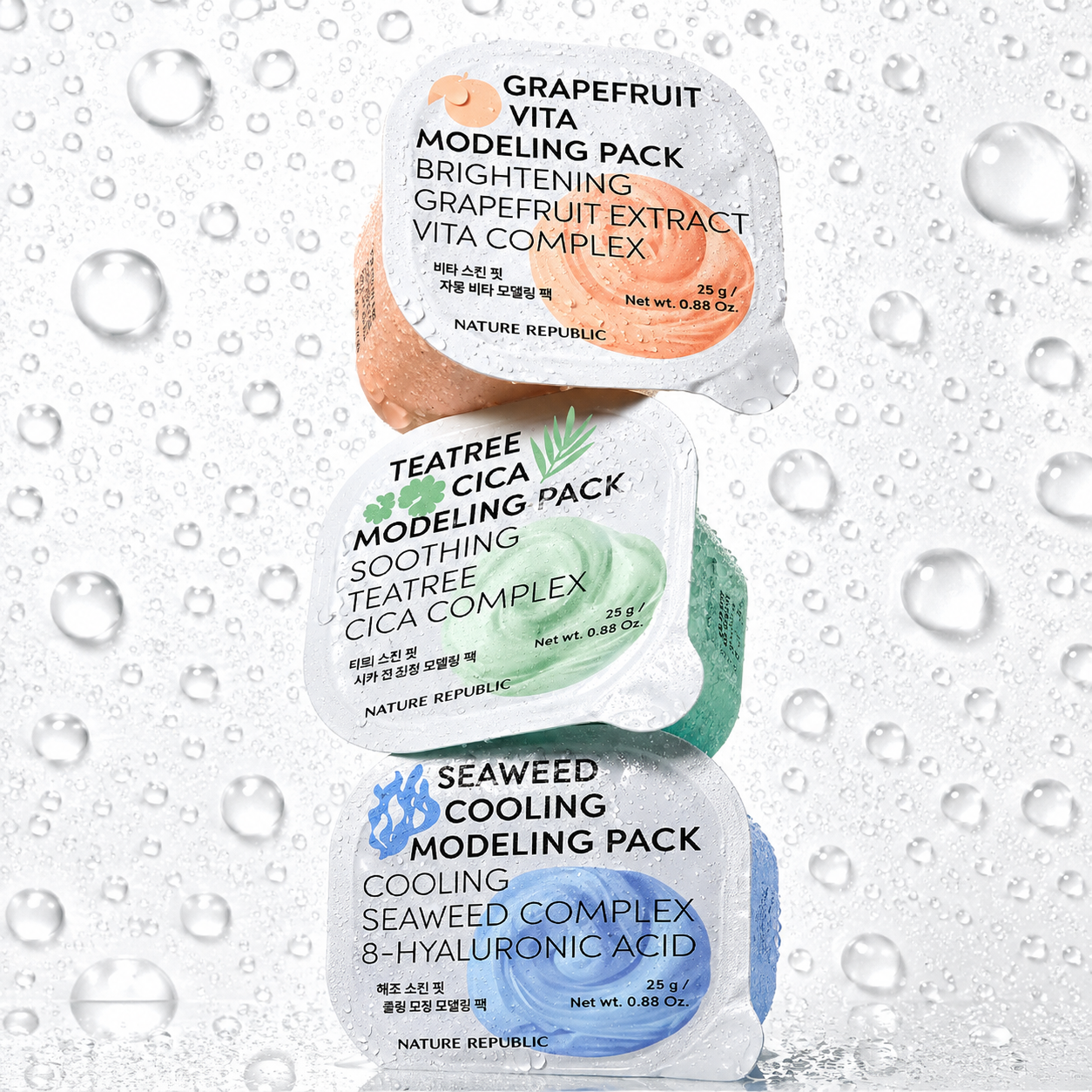 NATURE REPUBLIC - Real Skin Lab Modeling Pack 25g (3type)