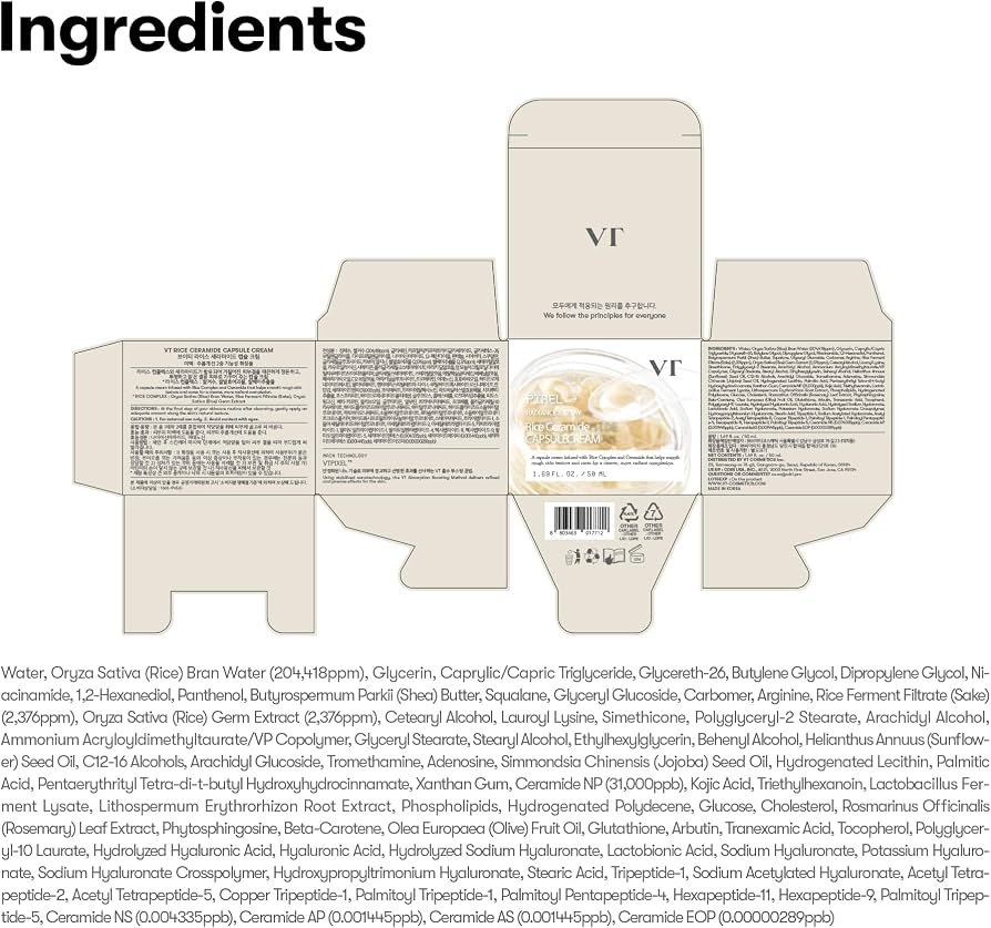 VT Cosmetics - Rice Ceramide Capsule Cream 50ml