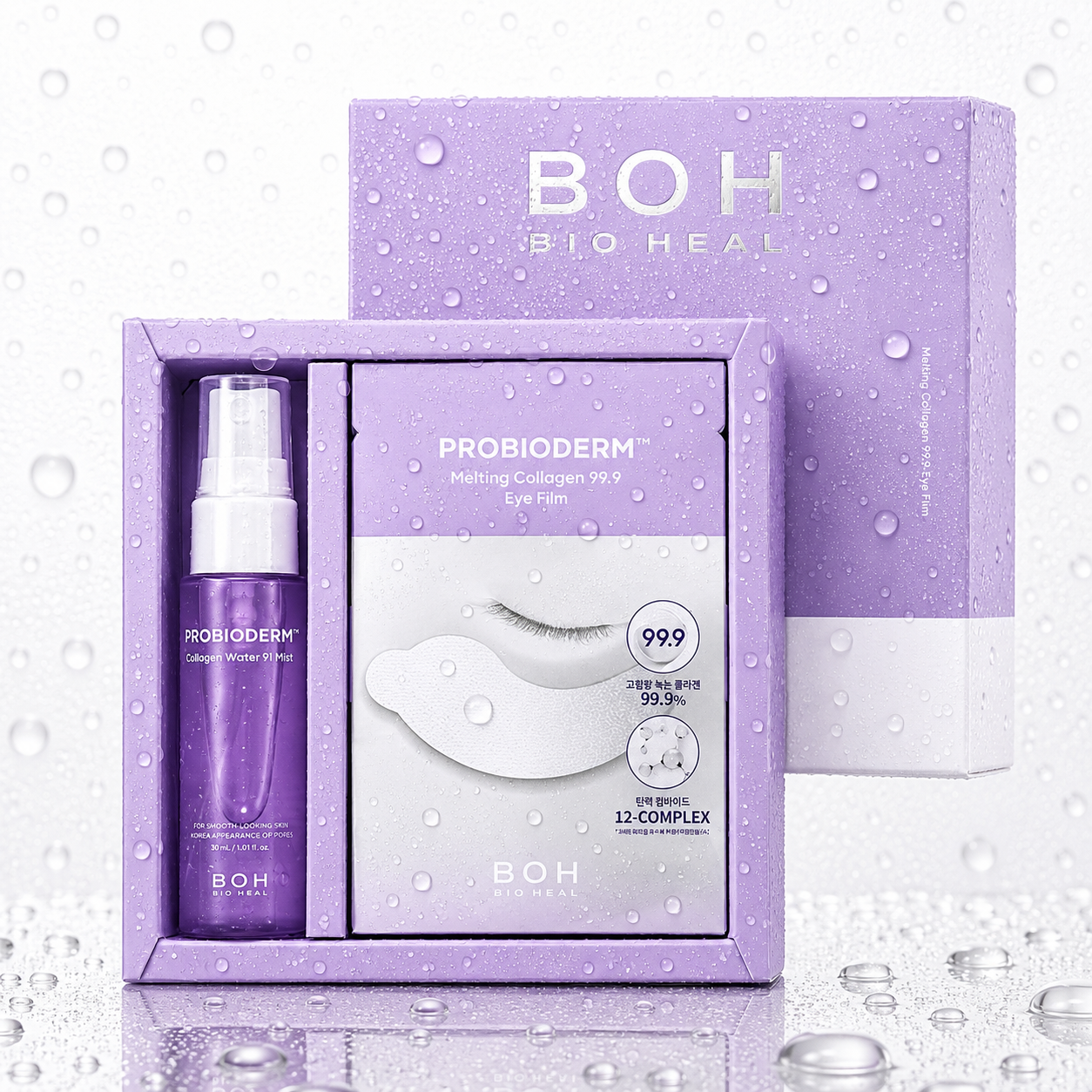 BIO HEAL BOH - Probioderm Melting Collagen 99.9 Eye Film 28 Sheets (+Collagen Water Mist 30ml) Set