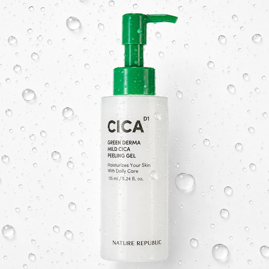 NATURE REPUBLIC - Green Derma Mild Cica Peeling Gel 155ml