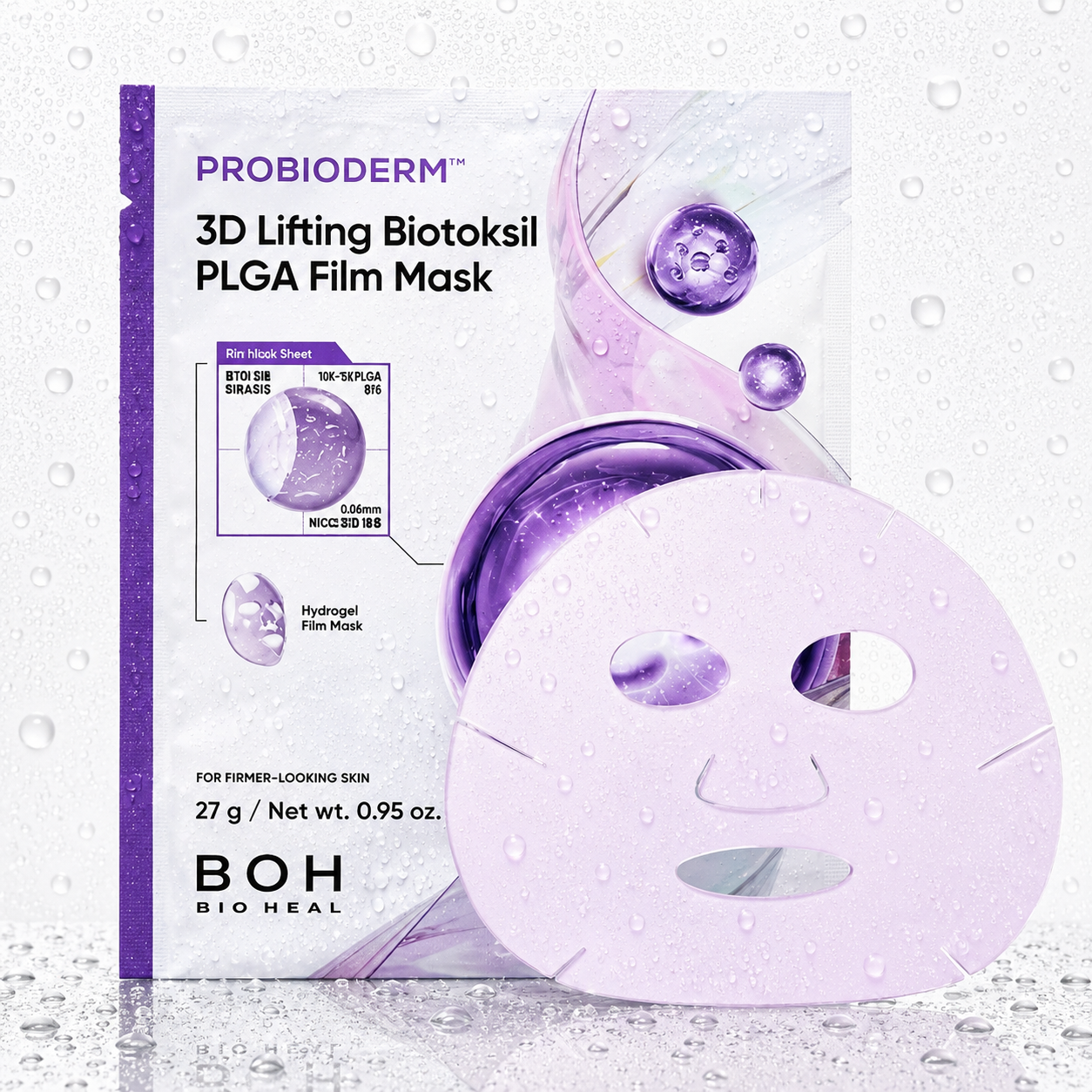 Bio Heal BOH - Probioderm 3D Lifting Full Face Tension Gel Mask Sheet 3ea