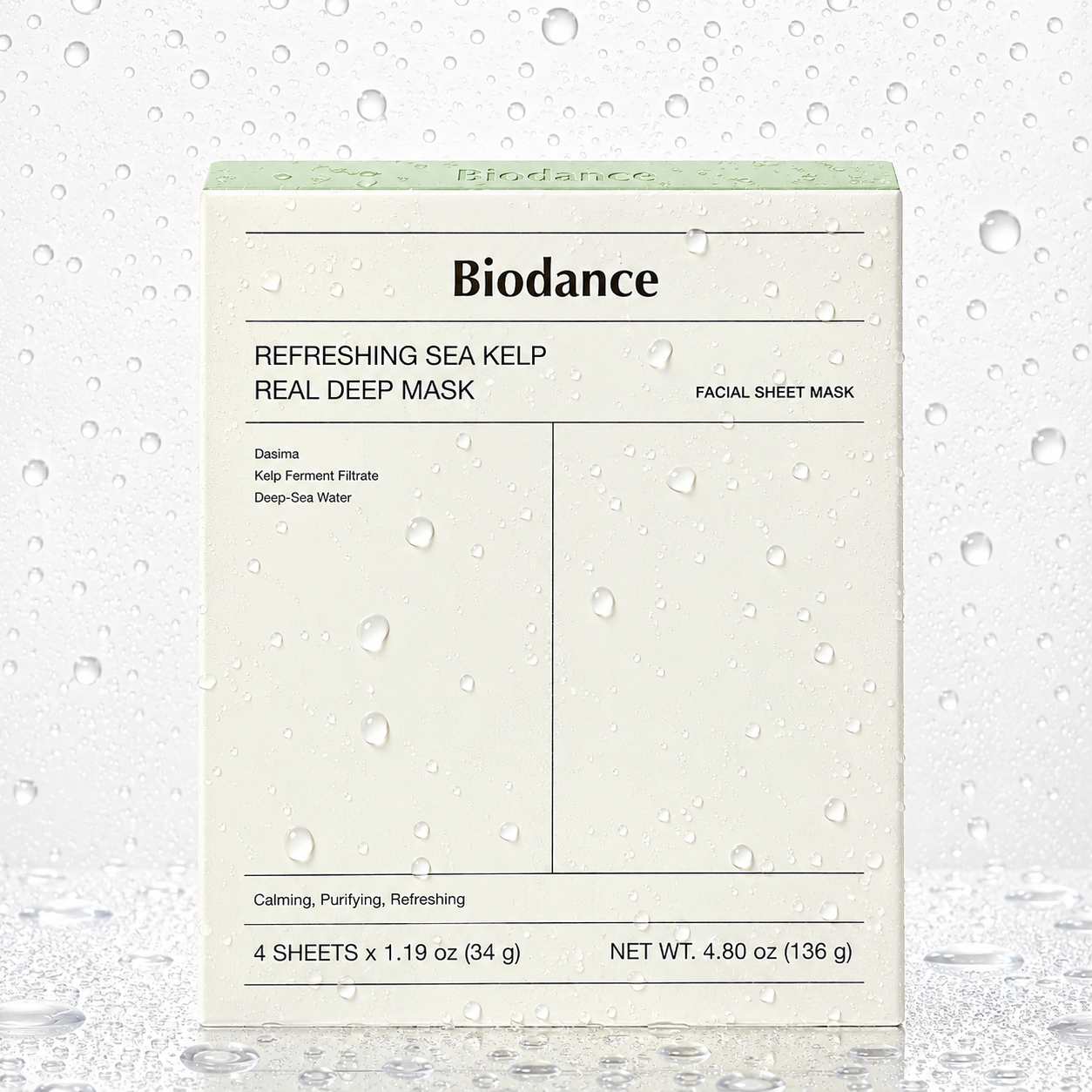 Biodance - Refreshing Sea Kelp Real Deep Mask 34g X 4ea