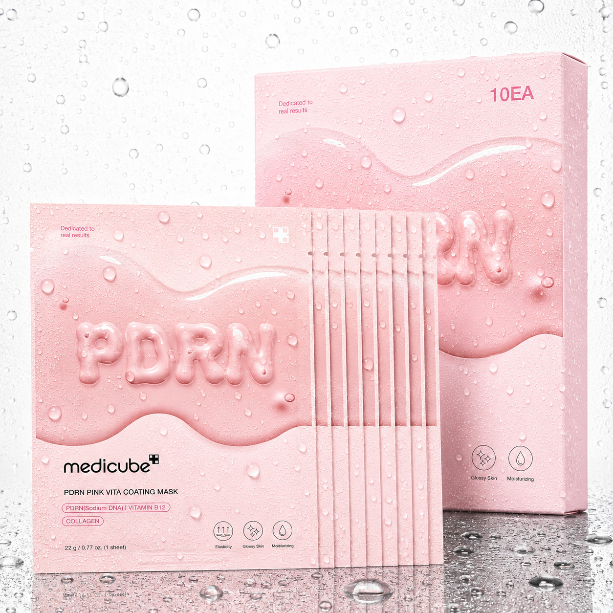 Medicube - PDRN Pink Vita coating Mask 10EA