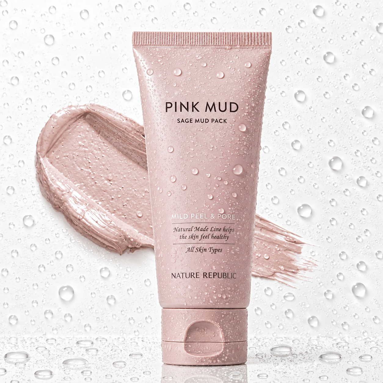 NATURE REPUBLIC - Natural Made Pink Sage Mild Peel Mud Pack 100ml