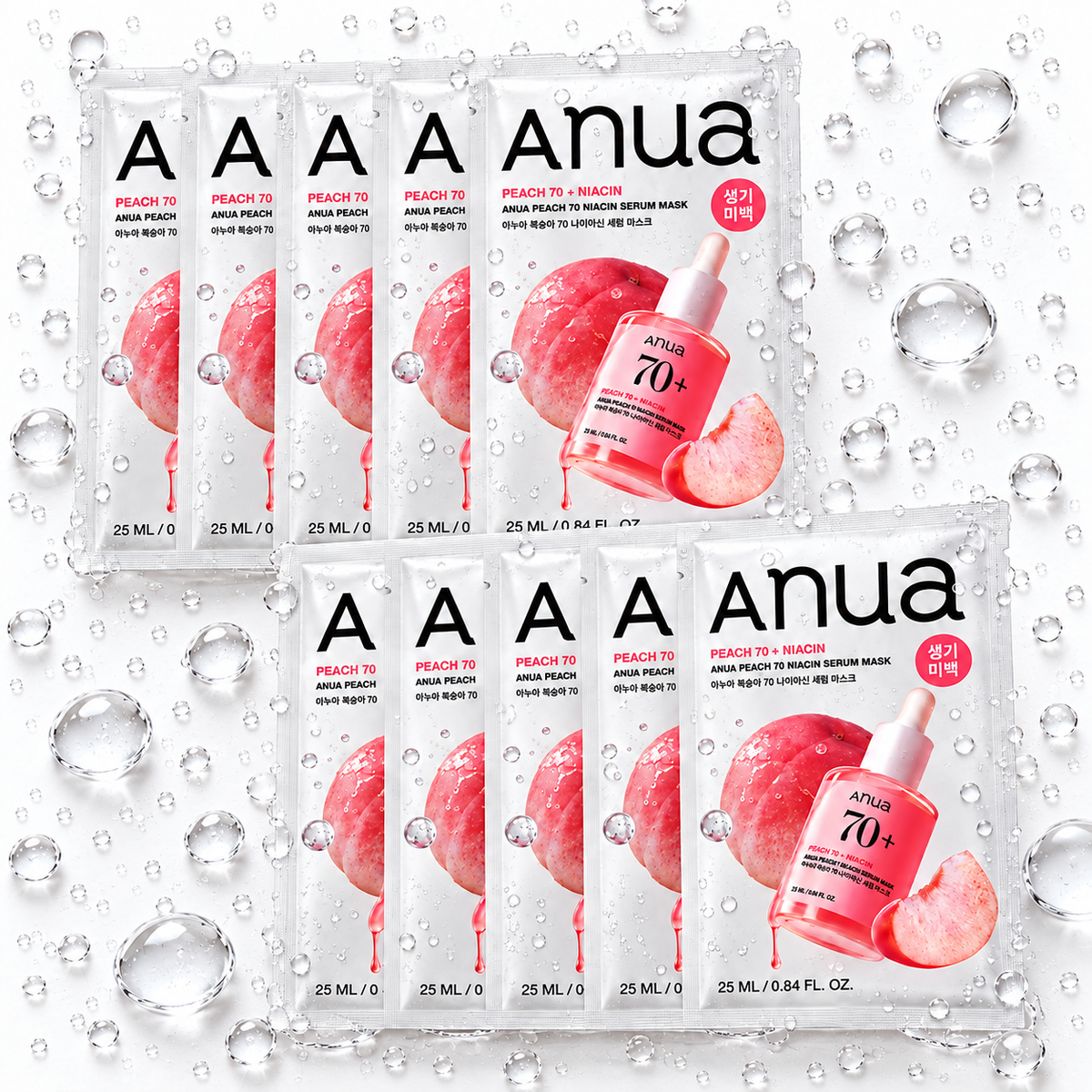 Anua - Peach 70 Niacin Serum Mask Sheet 25g X 10ea
