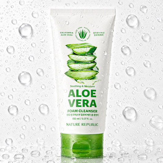 NATURE REPUBLIC - Soothing & Moisture Aloe Vera Foam Cleanser 150ml