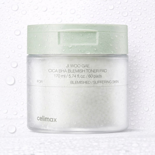 celimax - Ji Woo Gae Cica BHA Blemish Toner Pad 60pad