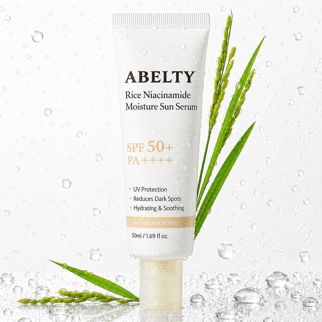 Abelty - Sérum solaire hydratant au squalane de riz 50 ml