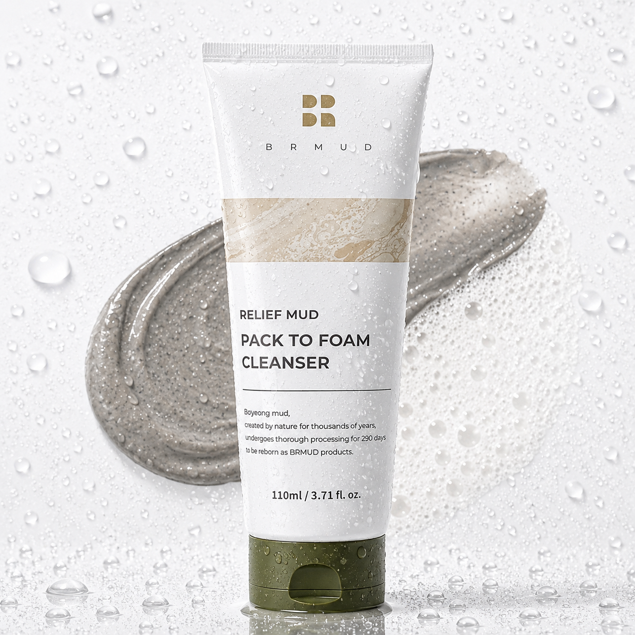 BRMUD - Recovery Mud Pack To Foam Cleanser 110ml