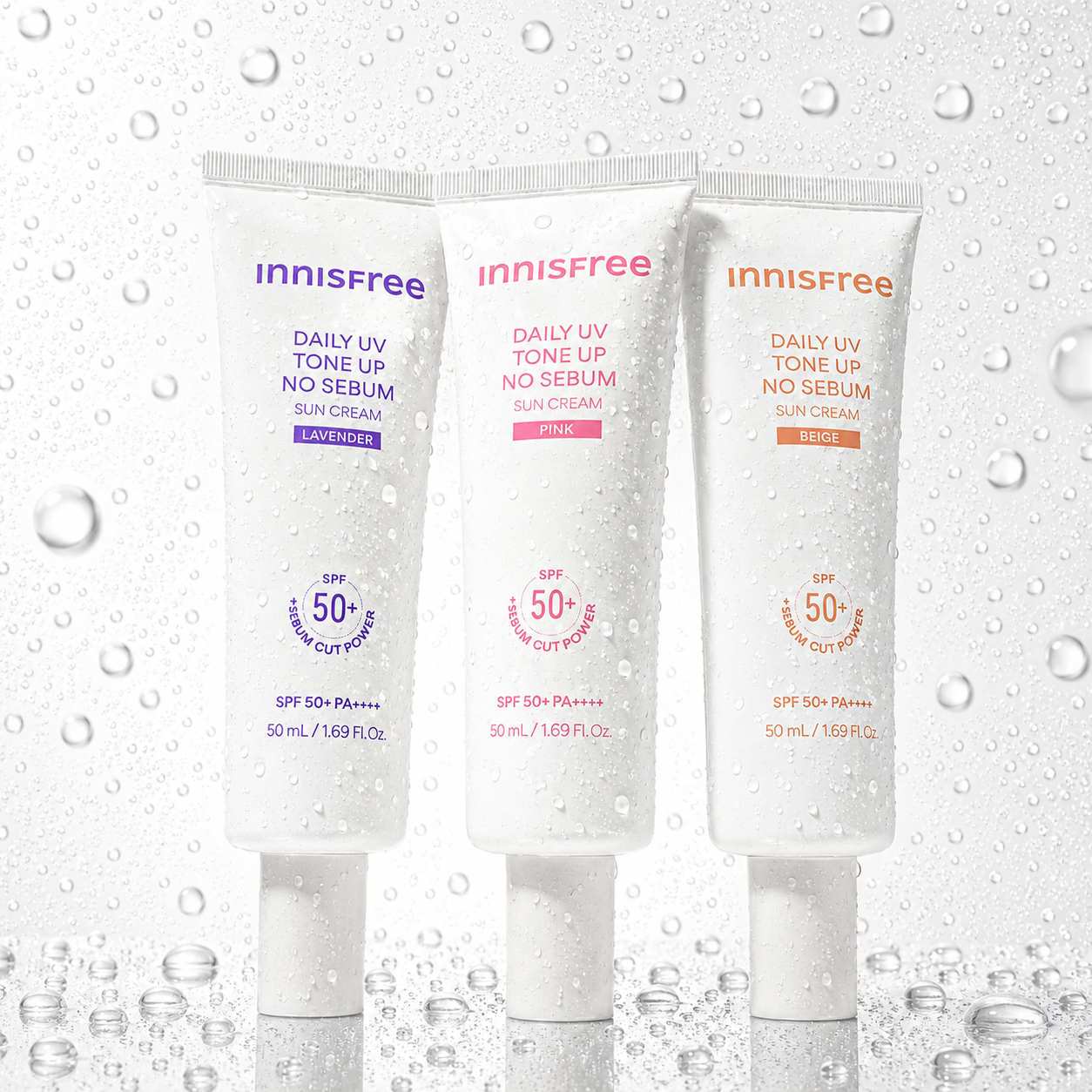 innisfree Daily UV Tone Up No Sebum Sun Cream SPF50+ PA++++ 50ml (3colors)