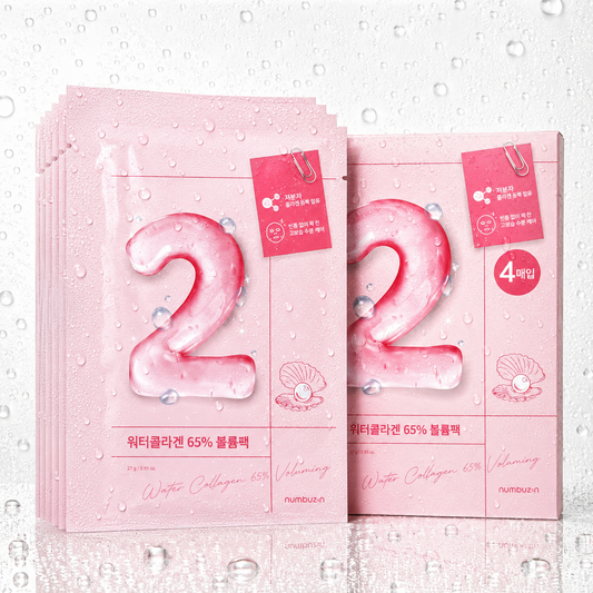 numbuzin - No.2 Water Collagen 65% Voluming Sheet Mask 10P