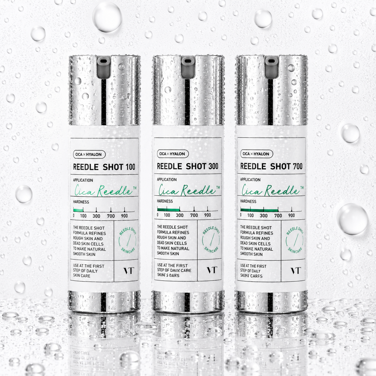 VT Cosmetics - Reedle Shot Compact Set (Reedle shot 100 10ml+Reedle Shot 300 10ml+Reedle Shot 700 10ml)