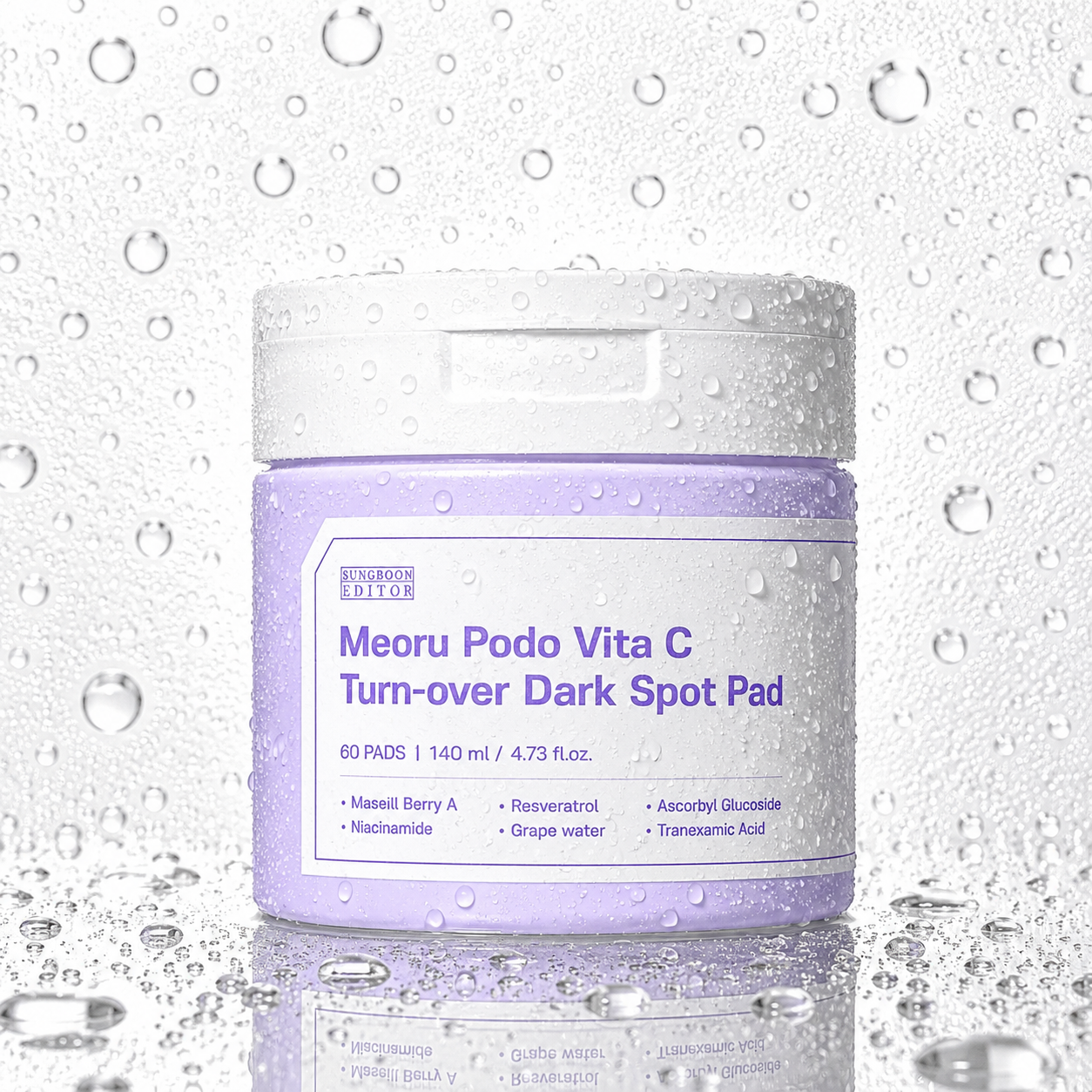 SUNGBOON EDITOR - Meoru Podo Vita C Turn-Over Dark Spot Pad 140ml/60pads