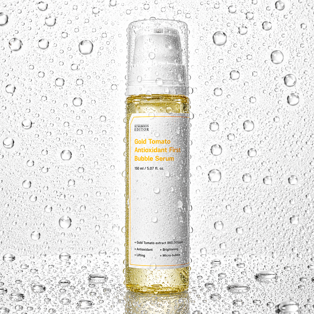 SUNGBOON EDITOR - Gold Tomato Antioxidant First Bubble Serum 150ml