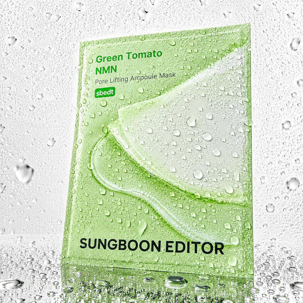 SUNGBOON EDITOR - Green Tomato NMN Pore Lifting Ampoule Mask 23g X 10ea