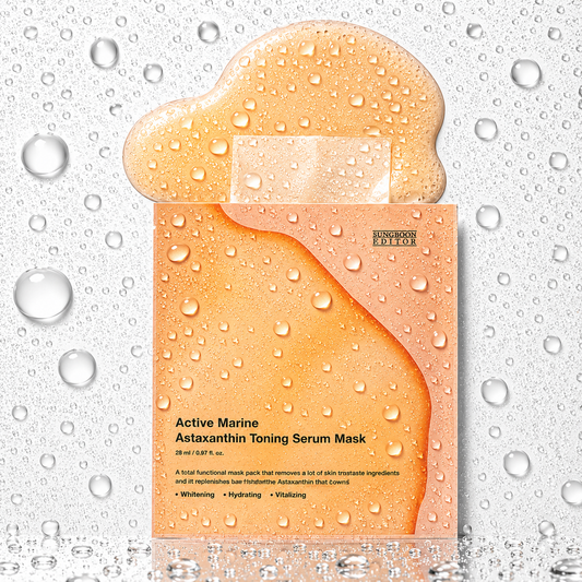 SUNGBOON EDITOR - Active Marine Astaxanthin Toning Serum Mask 23ml X 10ea