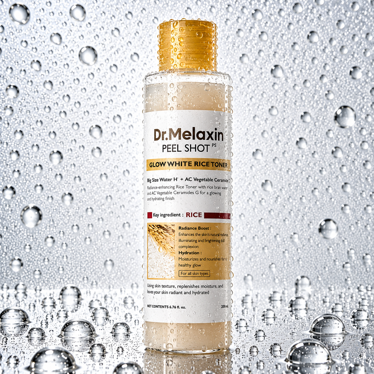 Dr.Melaxin - Peel Shot Glow Rice Toner 200ml