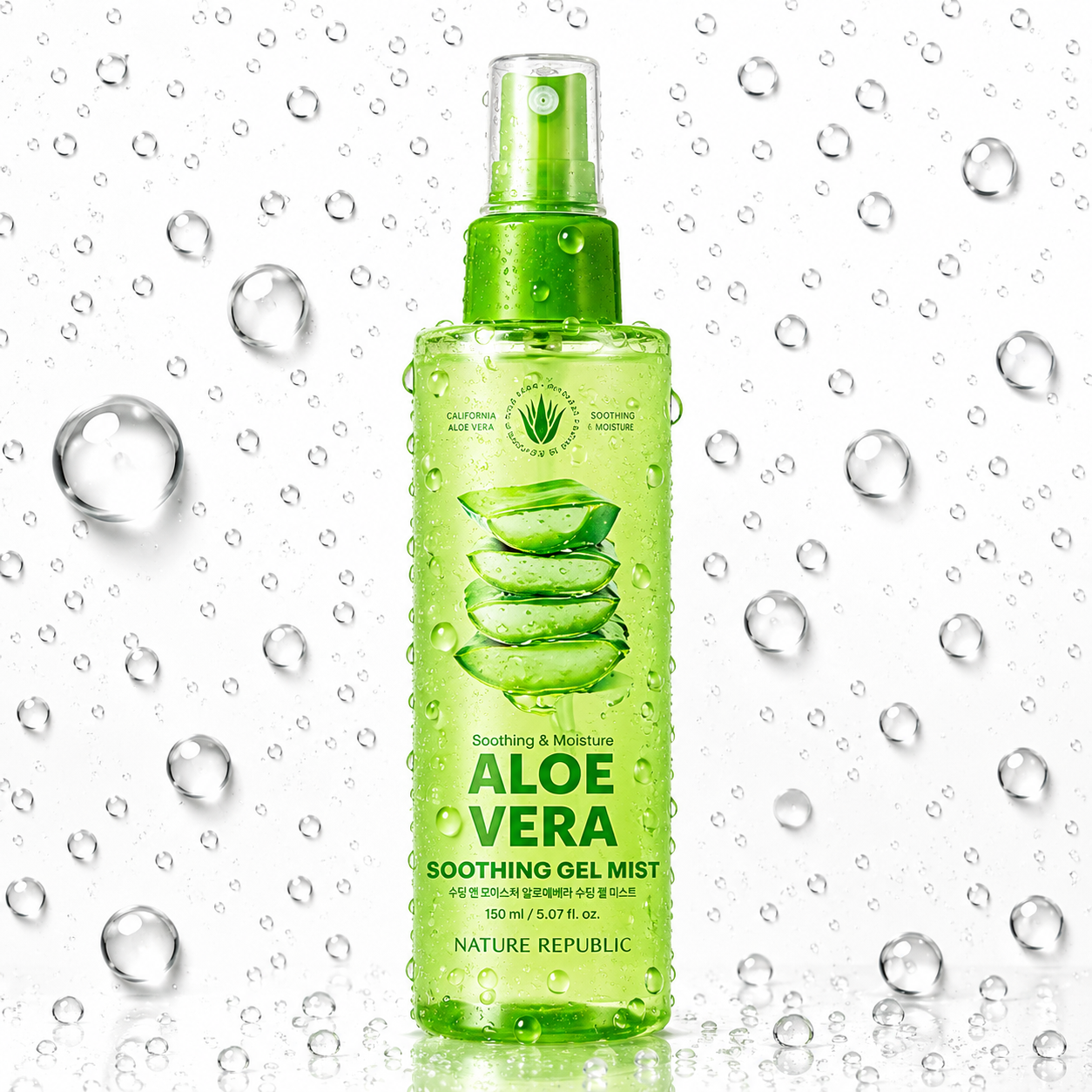 NATURE REPUBLIC - Soothing & Moisture Aloe Vera Soothing Gel Mist 155ml
