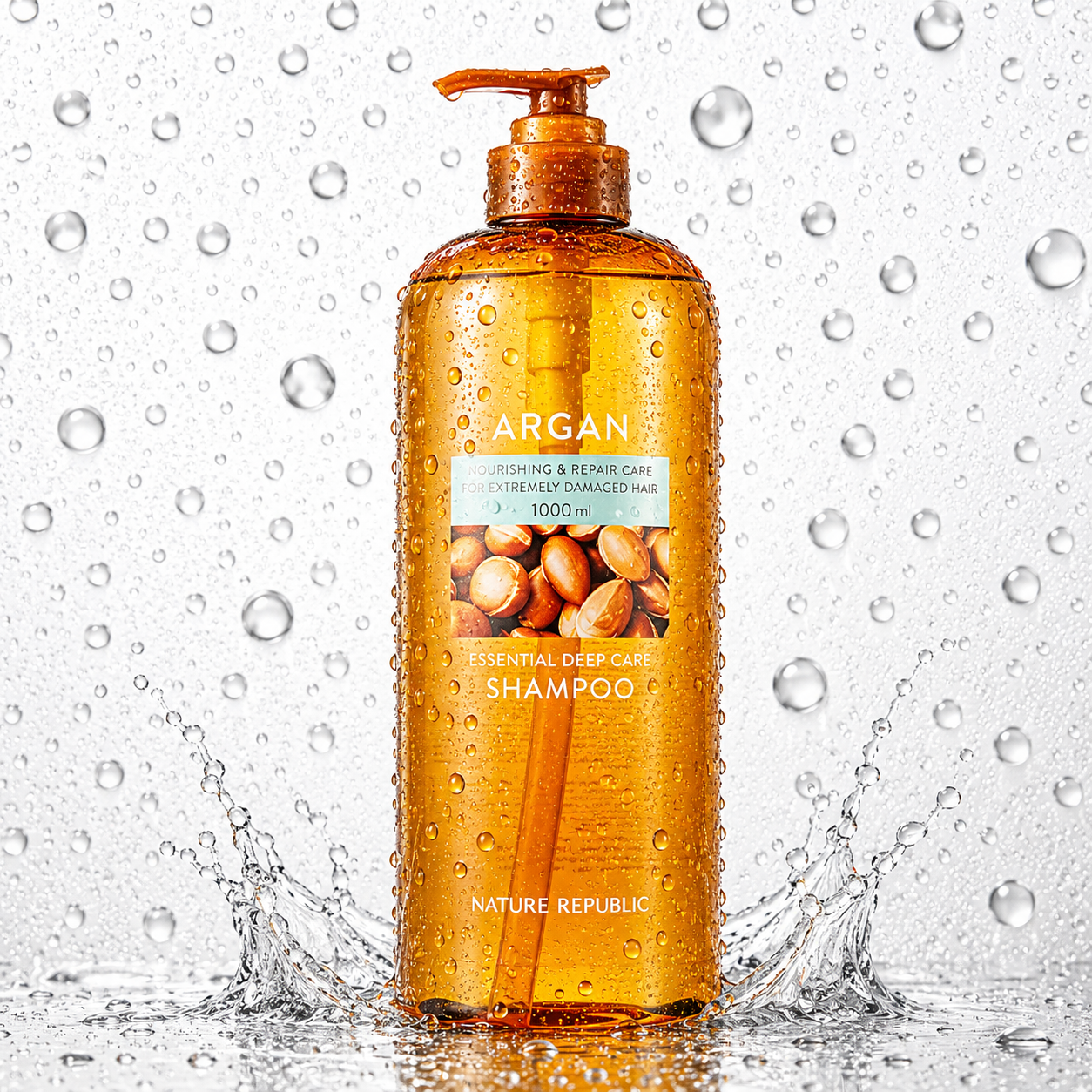 NATURE REPUBLIC - Argan Essential Deep Care Shampoo 1000ml