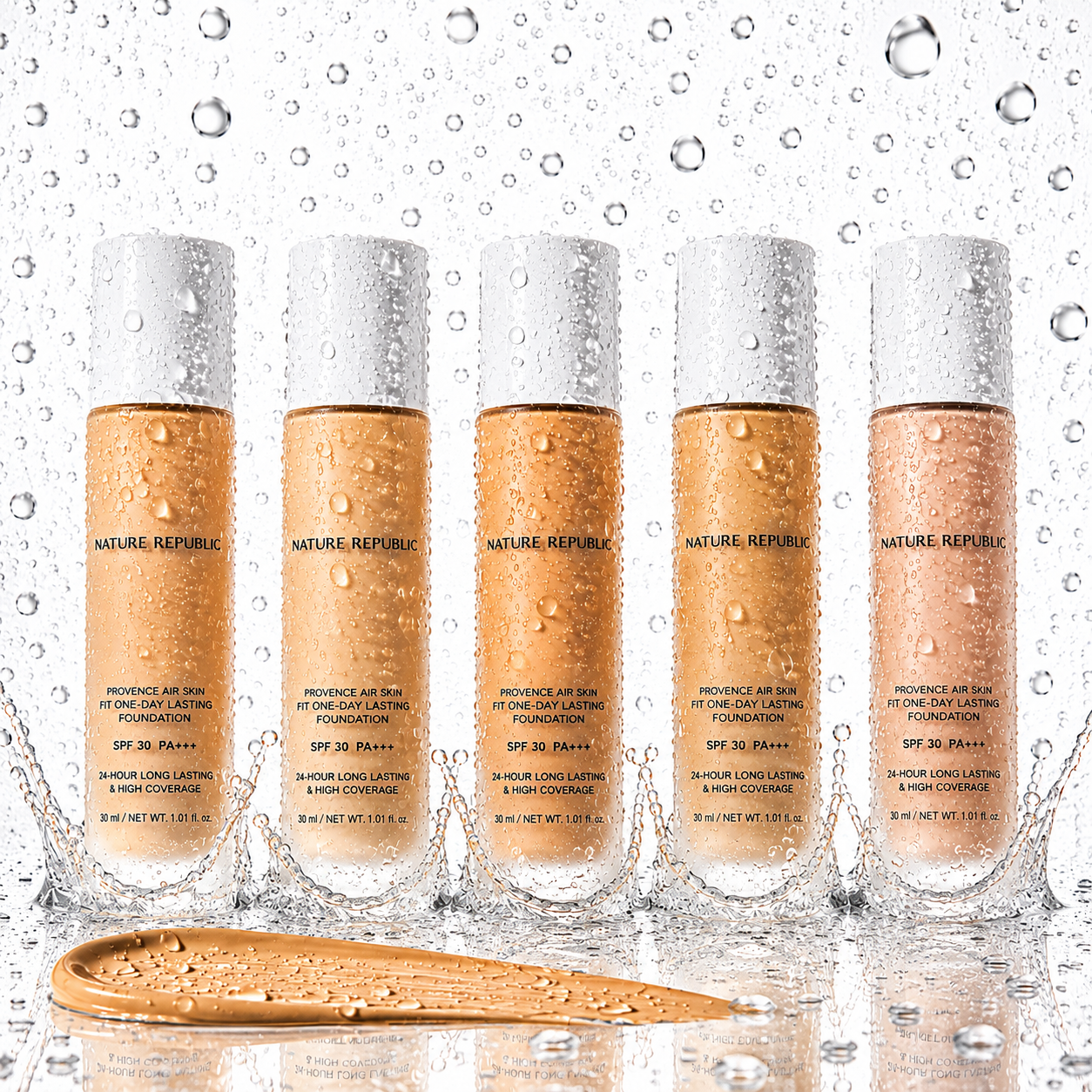 NATURE REPUBLIC - Provence Air Skin Fit One Day Lasting Foundation SPF30 PA++ 32ml (3colors)