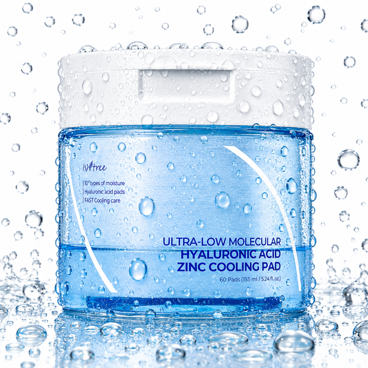 Isntree - Ultra-Low Molecular Hyaluronic Acid Zinc Cooling Pad 150ml/60ea
