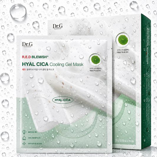 Dr.G - Red Blemish Hyal Cica Cooling Gel Mask 27g x 10ea