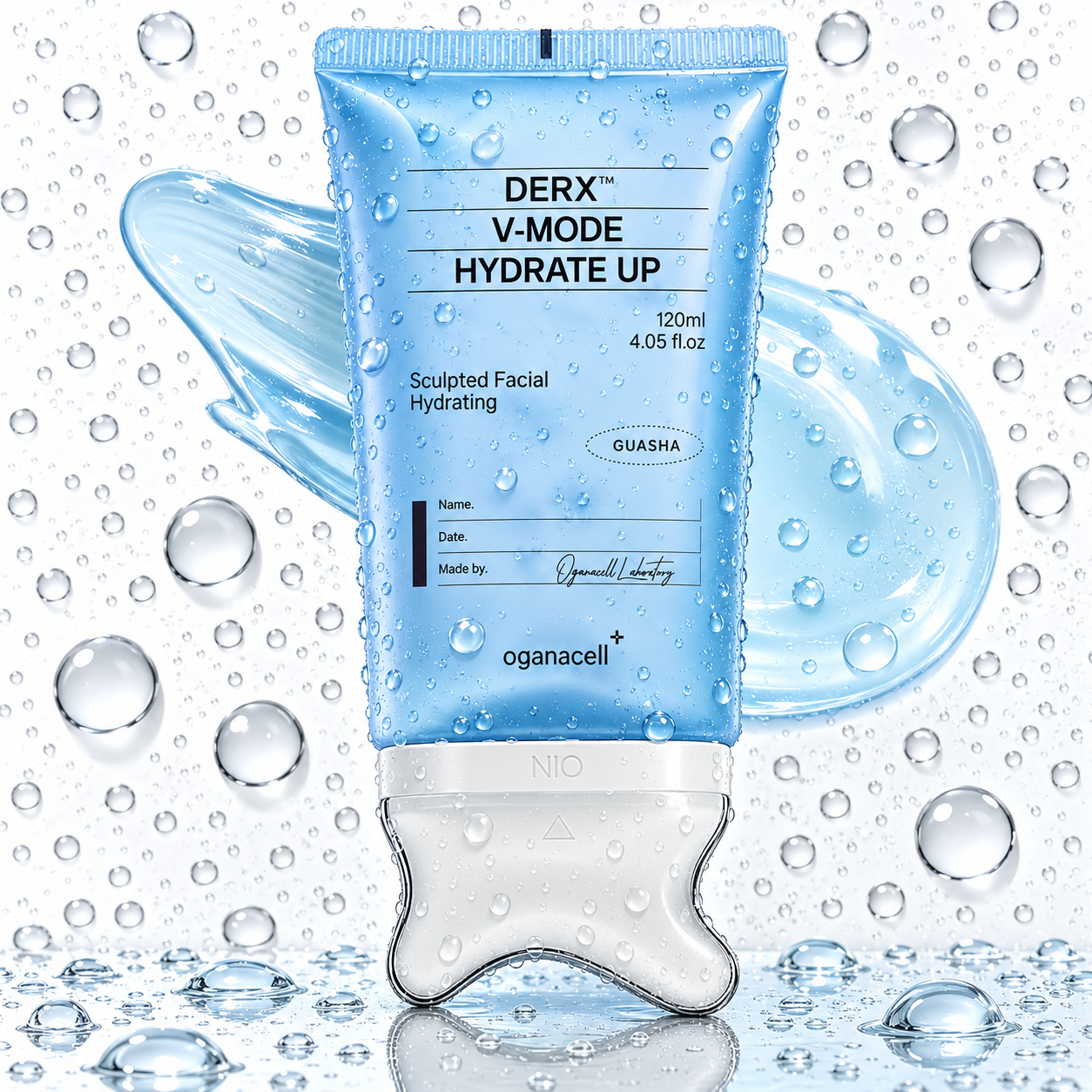 oganacell - PDRN Sculpted Jawline Peptide Up Gua Sha Glass Cream 120ml