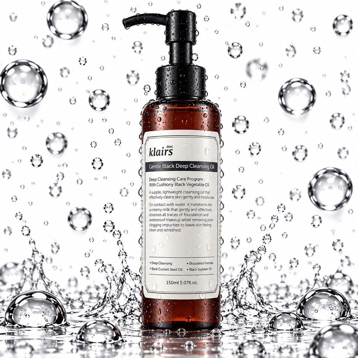 KLAIRS - Gentle Black Deep Cleansing Oil 150ml