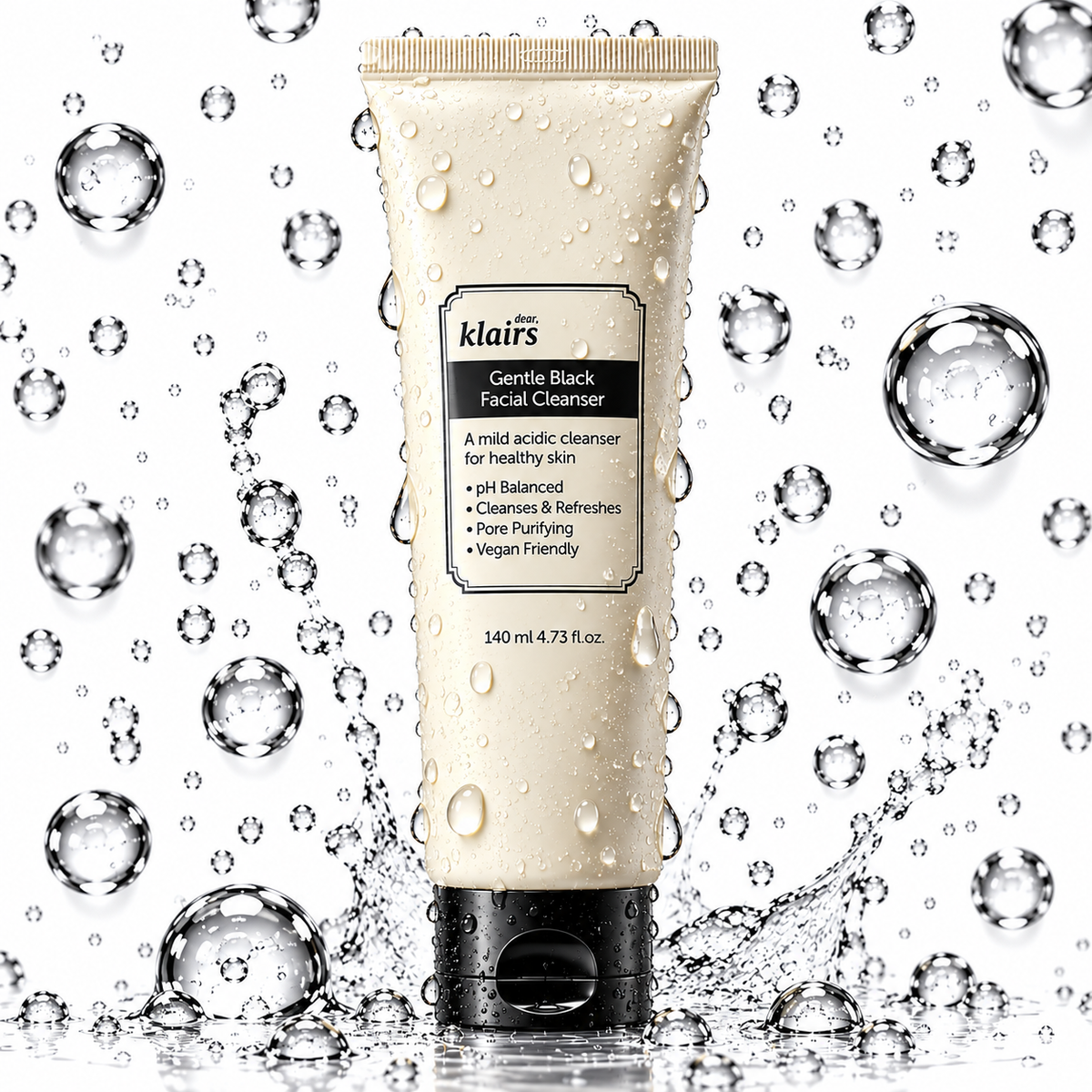 KLAIRS - Gentle Black Facial Cleanser 140ml