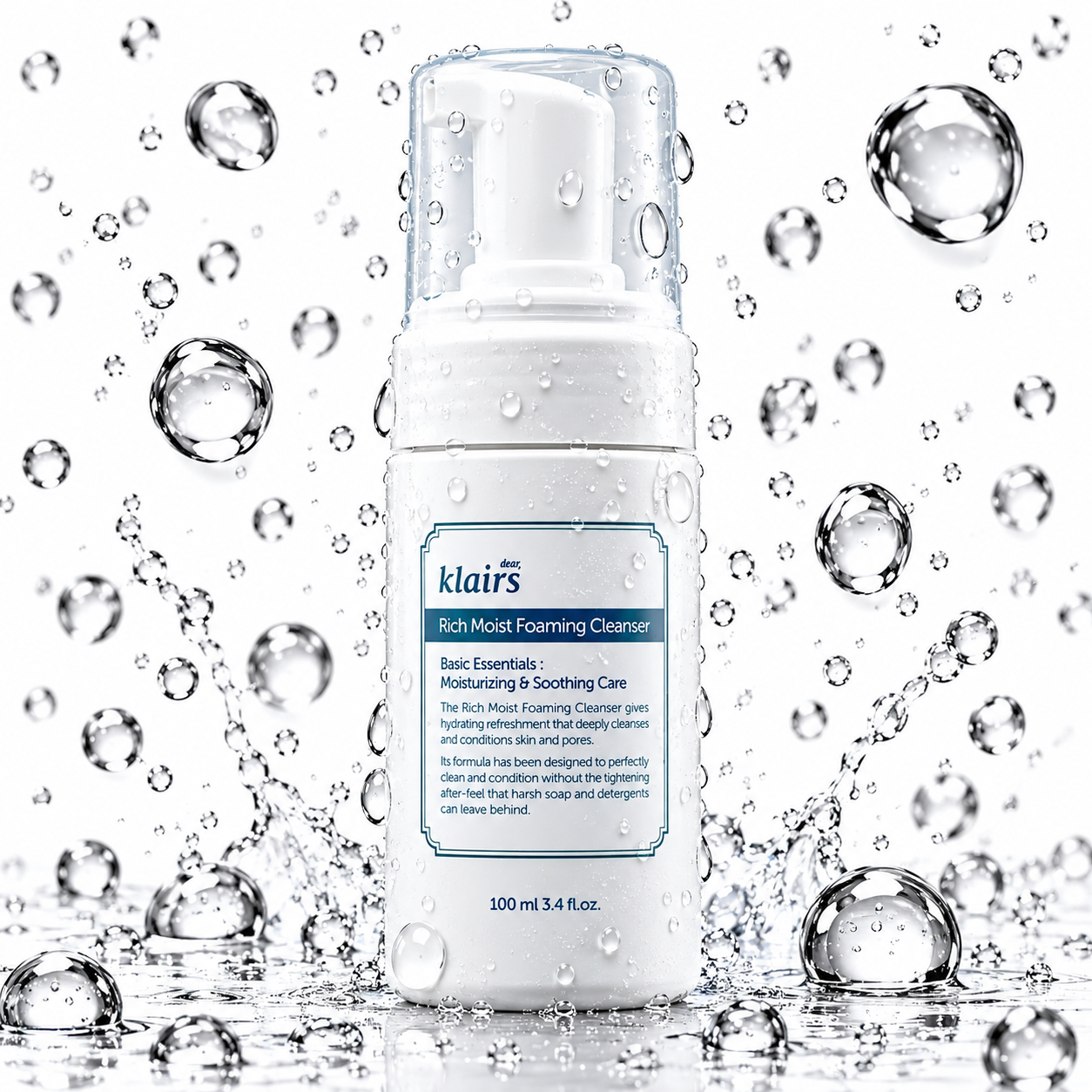 KLAIRS - Rich Moist Foaming Cleanser 100ml
