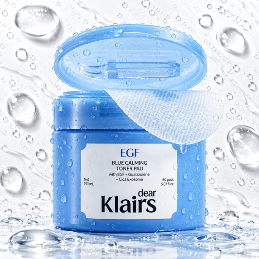 KLAIRS - EGF Blue Calming Toner Pad 150ml 60ea
