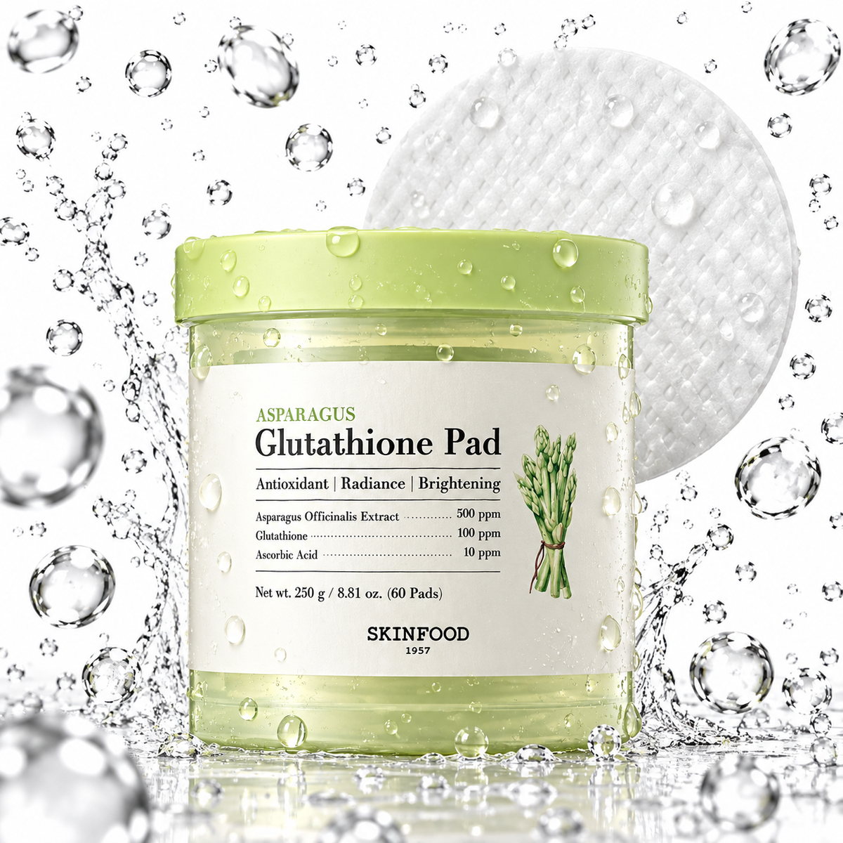 SKINFOOD - Asparagus Glutathione Pad 250g/60ea