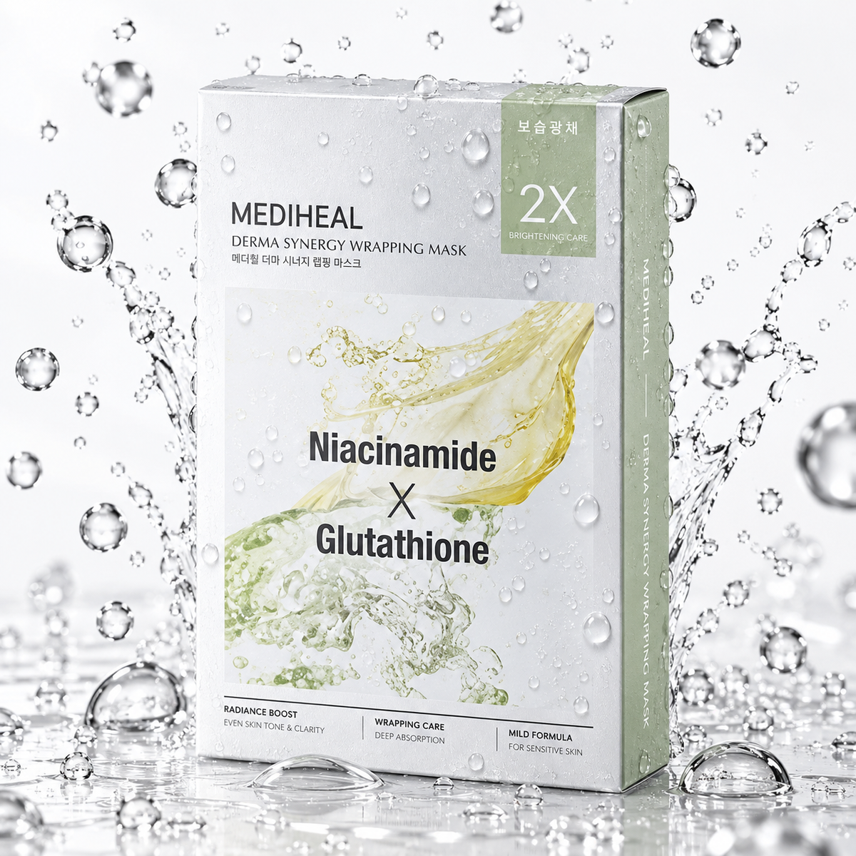 MEDIHEAL - Derma Synergy Wrapping Mask Sheet Niacinamide x Glutathione 10ea