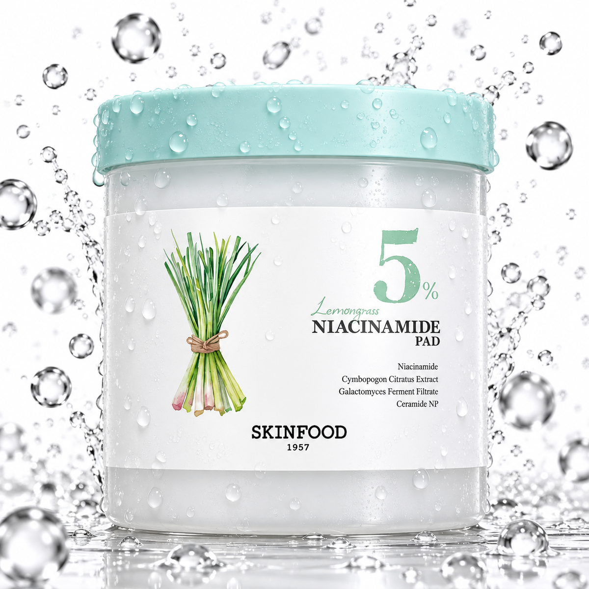 SKINFOOD - Lemongrass Niacinamide Pad 250g 60 Pads