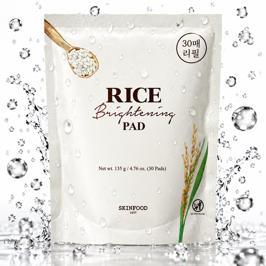 SKINFOOD - Rice Brightening Pad 135g 30 Pads (Refill)