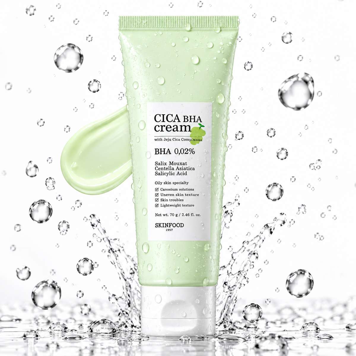 SKINFOOD - Shine Muscat Cica BHA Cream 70ml