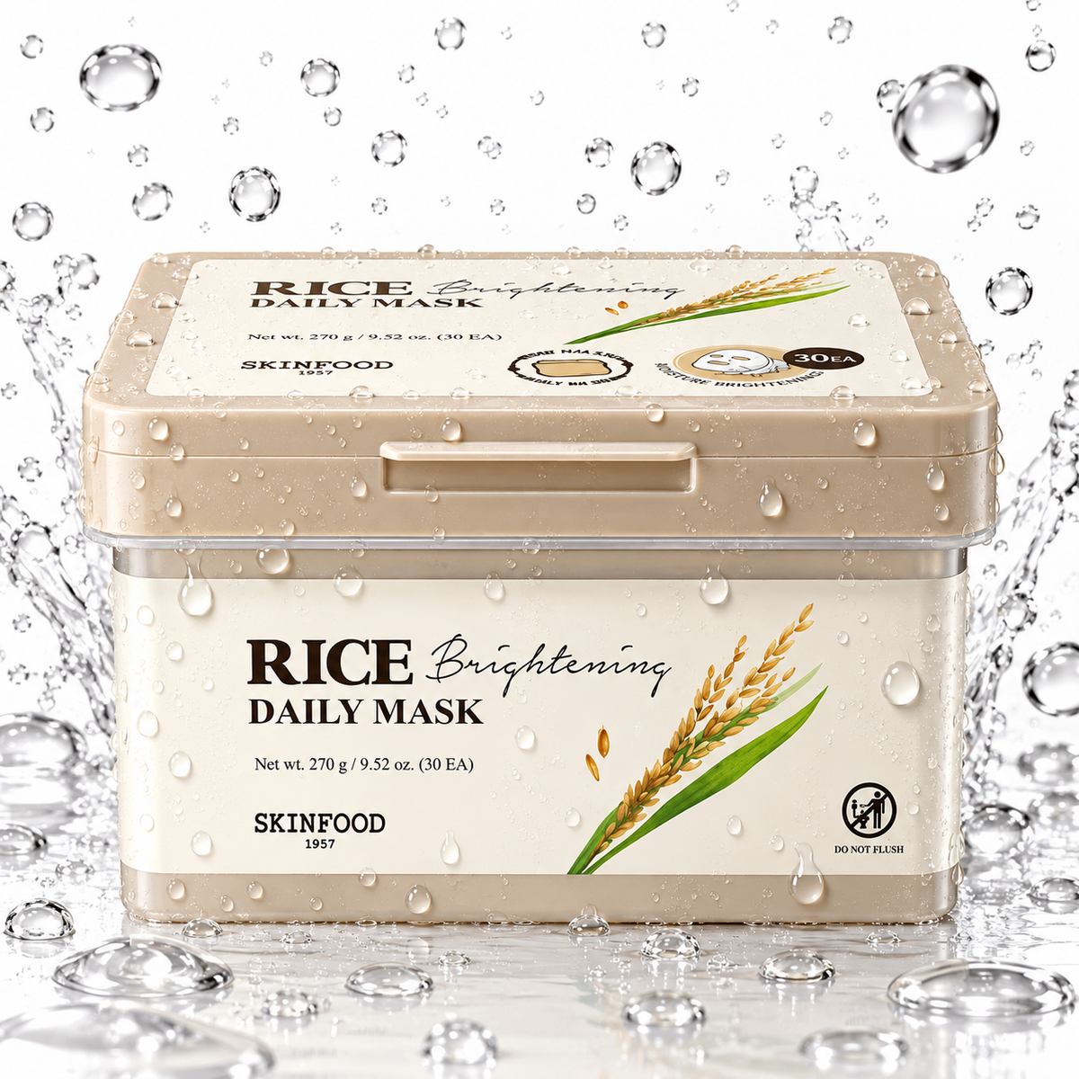 SKINFOOD - Rice Brightening Daily Mask Sheet 270g 30ea