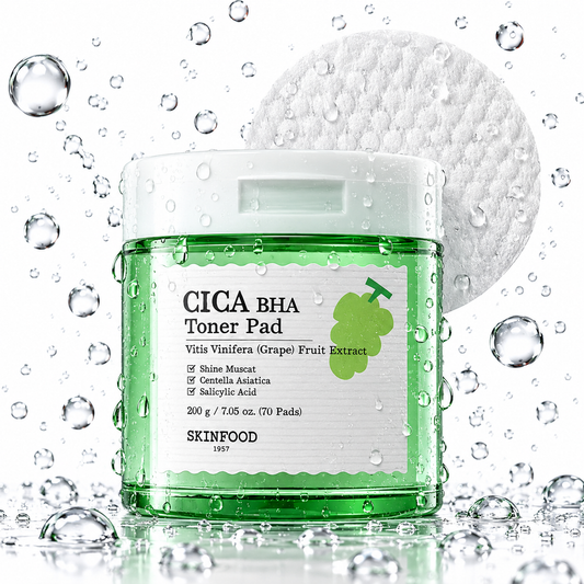 SKINFOOD - Shine Muscat Cica BHA Toner Pad 200g 70 Pads