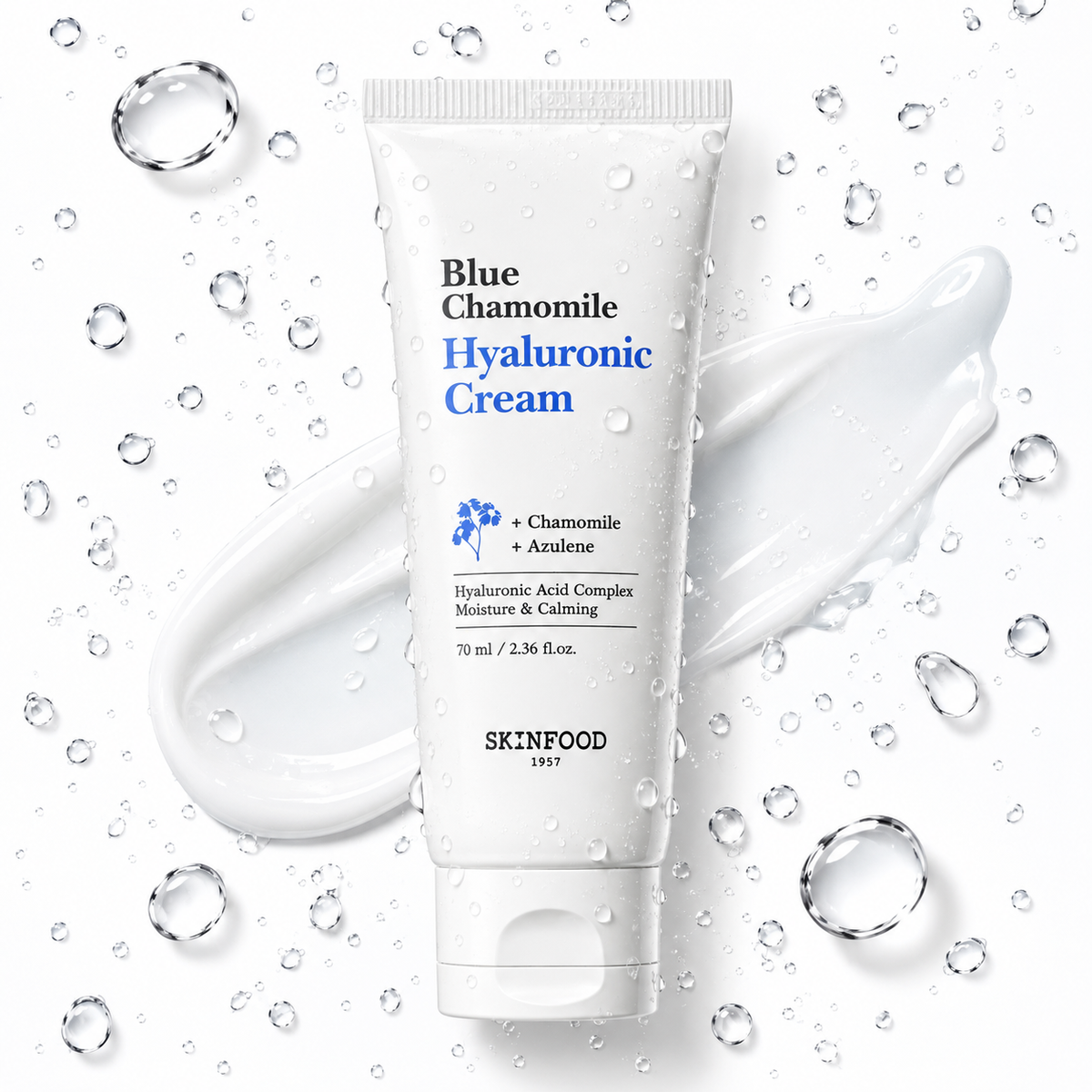 SKINFOOD - Blue Chamomile Hyaluronic Cream 70ml