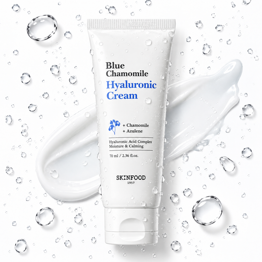 SKINFOOD - Blue Chamomile Hyaluronic Cream 70ml