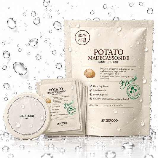 SKINFOOD - Potato Madecassoside Soothing Pad 135g 30ea (Refill)
