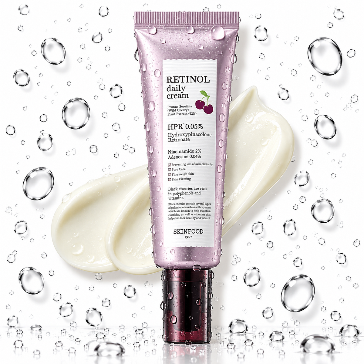 SKINFOOD - Black Cherry Retinol Daily Cream 70ml