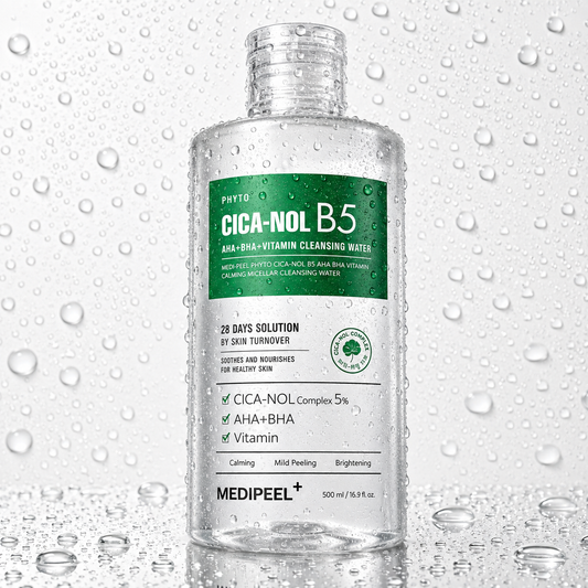 MEDIPEEL - PHYTO CICA-NOL B5 AHA BHA Vitamin Calming Micellar Cleansing Water 500ml